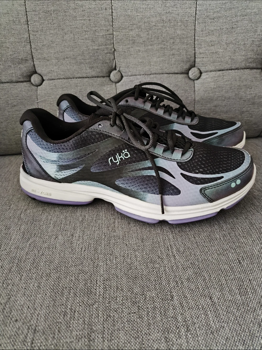 Ryka Women's Black & Purple Walking Shoes